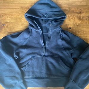 Lululemon oversized half zip hoodie (black)